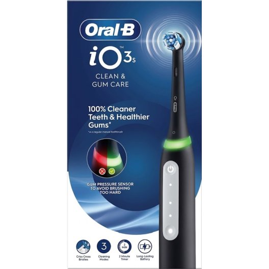 Oral B spazzolino elettrico iO 3 + 1 testina - nero