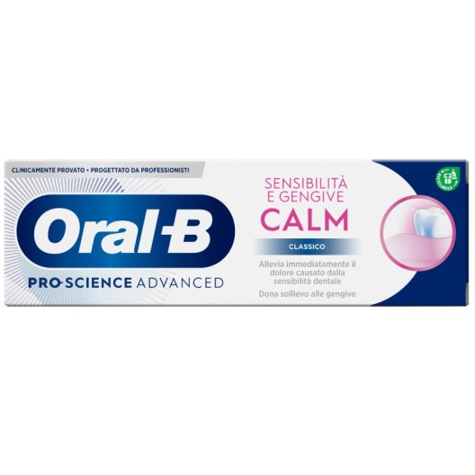 Oral B Pro-Science Advanced - dentifricio Sensibilità e Gengive Calm classico - 75 ml