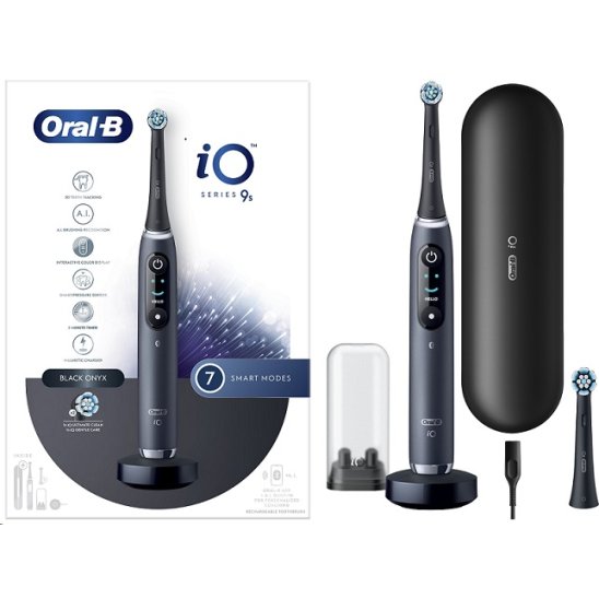 Oral B spazzolino elettrico iO 9 s + 2 testine - nero
