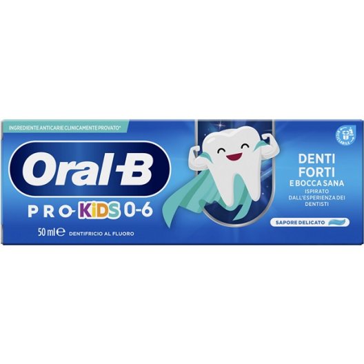 Oral B dentifricio Pro-Kids - per bambini dai 6 mesi ai 6 anni - 75 ml con fluoro