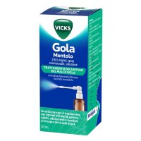 Vicks Gola Spray Mentolo - disinfettante e anestetico per il mal di gola - 30 ml
