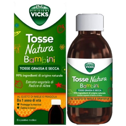 Vicks Tosse Natura Bambini sciroppo - tosse secca e grassa - 140 ml
