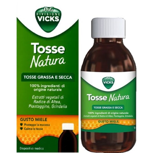 Vicks Tosse Natura sciroppo - tosse secca e grassa - 140 ml
