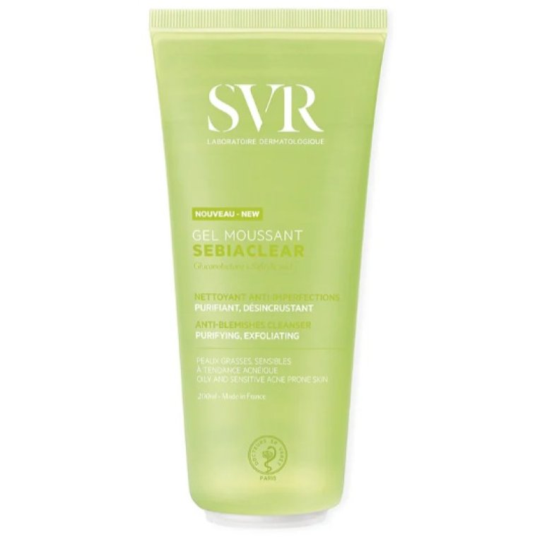 SVR Sebiaclear Gel Moussant - 200 ml - Gel detergente purificante