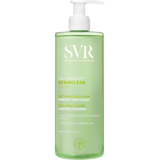 SVR Sebiaclear Gel Moussant - 400 ml - Gel detergente purificante