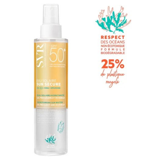 SVR Sun Secure Eau Solaire SPF50+ - Acqua Bi-Fasica Viso e Corpo SVR Sun Secure Eau Solaire SPF50+ - Acqua Bi-Fasica Viso e Corpo