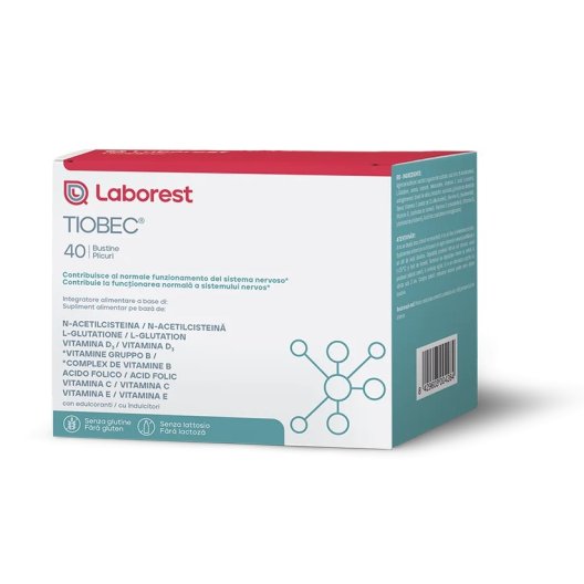 Tiobec 40 Bustine - Integratore per Sistema Nervoso e Stress Ossidativo Tiobec 40 Bustine - Integratore per Sistema Nervoso e Stress Ossidativo