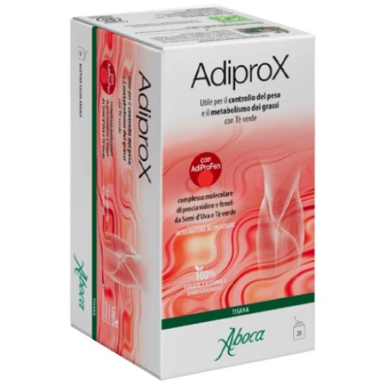 Adiprox Tisana per il controllo del peso e il metabolismo dei grassi - 20 filtri da 2 grammi