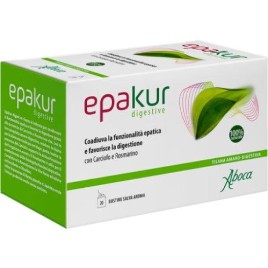 Epakur Digestive Tisana per favorire la digestione e la funzionalità epatica - 20 filtri