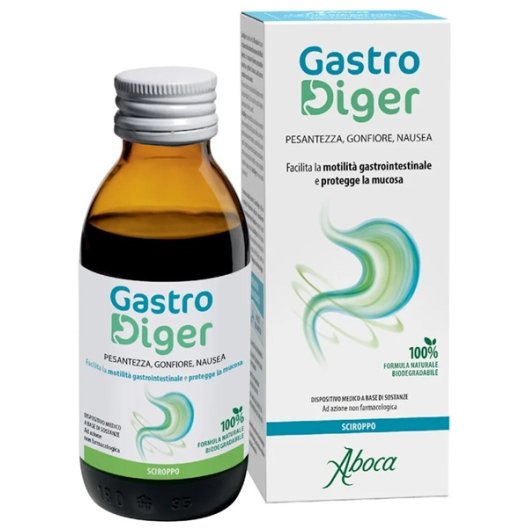 Gastrodiger Sciroppo - Pesantezza, Gonfiore e Nausea - 180 grammi