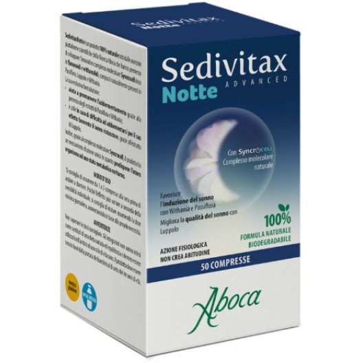 Sedivitax Notte Advanced - 50 compresse - Sonno sereno e ristoratore