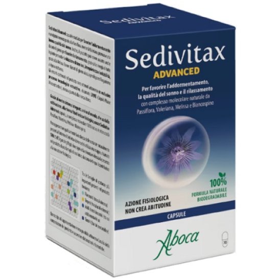 Sedivitax Advanced per favorire l'addormentamento - 70 capsule
