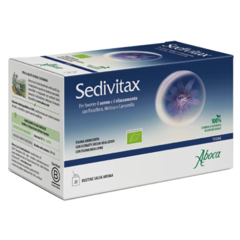 Sedivitax Tisana BIO per favorire sonno e rilassamento - 20 bustine