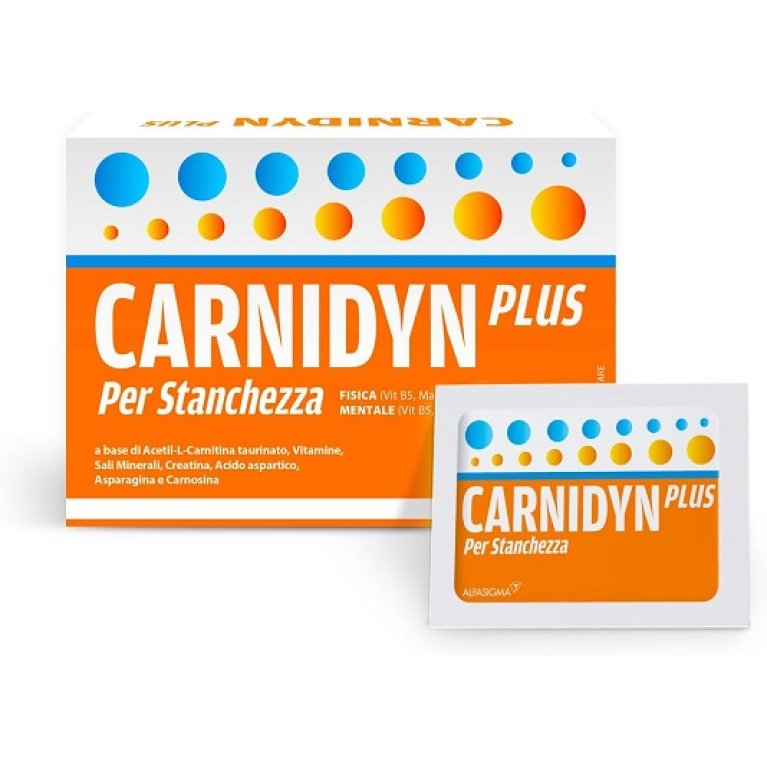 Carnidyn Plus integratore salino contro la stanchezza fisica e mentale - 20 bustine