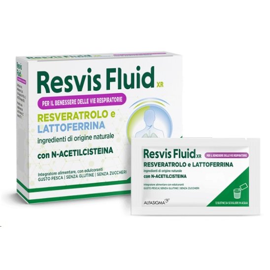 Resvis Fluid XR con acetilcisteina - 12 bustine