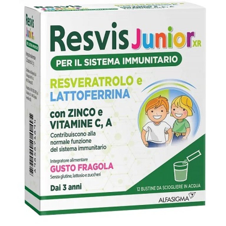 Resvis junior XR per le difese immunitarie dei bambini 12 bustine