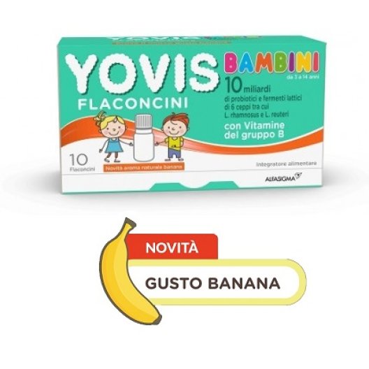 Yovis Bambini - gusto Fragola e Banana - 10 flaconcini