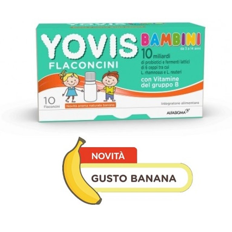 Yovis Bambini - gusto Fragola e Banana - 10 flaconcini