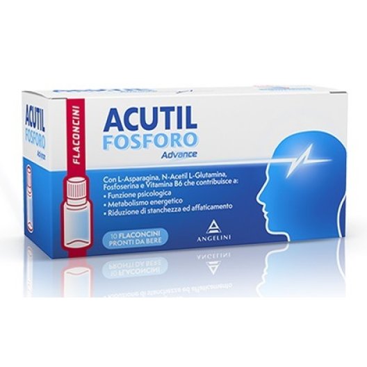 Acutil Fosforo Advance - 10 flaconcini - integratore per lo studio e la concentrazione