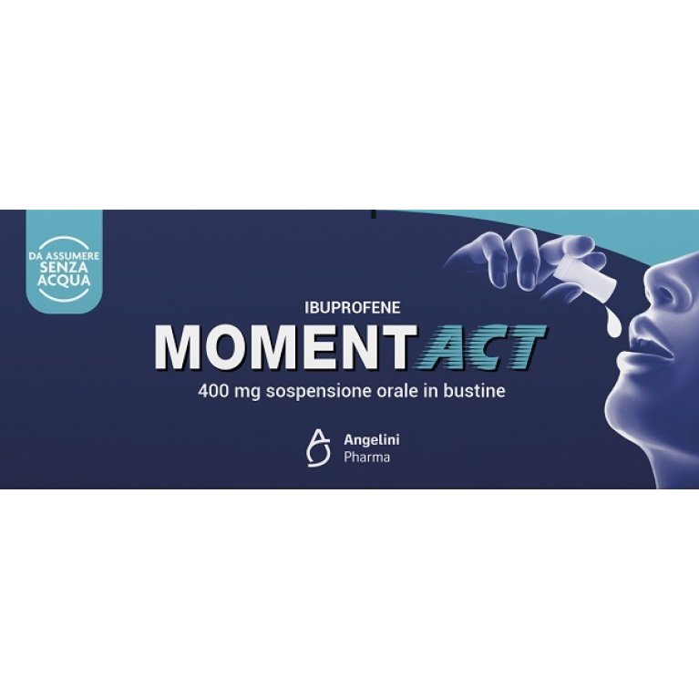 Momentact Bustine liquide contro il mal di testa forte - 8 bustine 400 mg