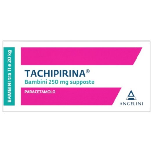 Tachipirina 250 mg supposte - per bambini tra 11 e 20 kg - 10 supposte