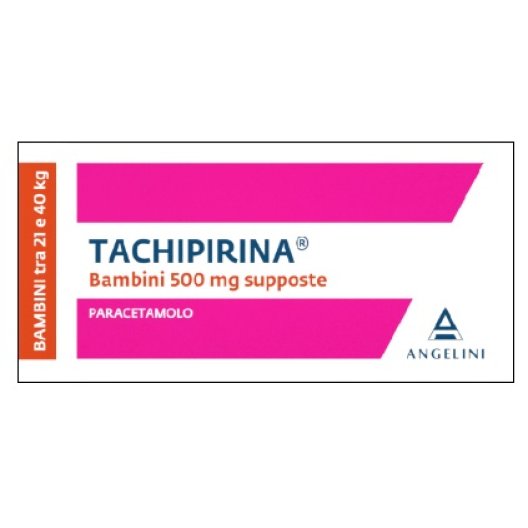 Tachipirina 500 mg supposte - per bambini tra i 21 ed i 40 kg - 10 supposte