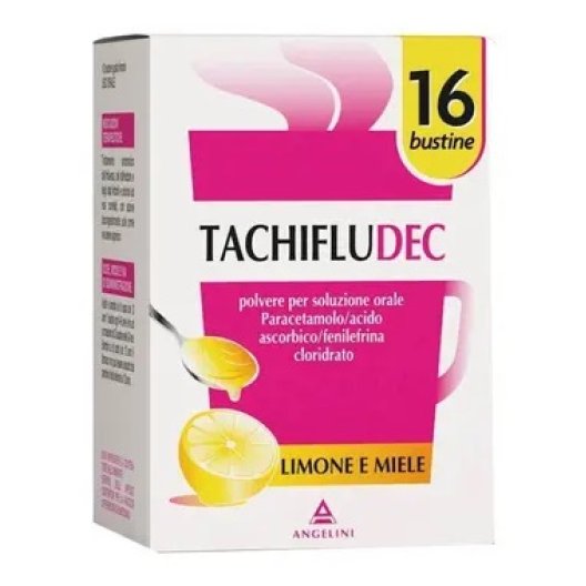 Tachifludec Limone e Miele - confezione grande 16 bustine