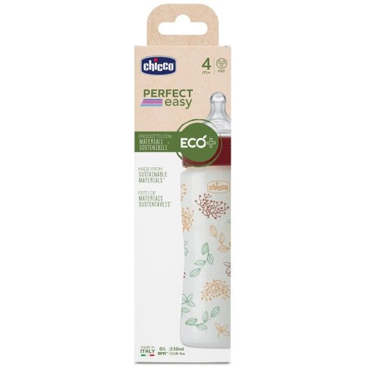 Chicco Biberon Anticolica Perfect 5 eco-silicone - flusso veloce- 1 biberon 330 ml