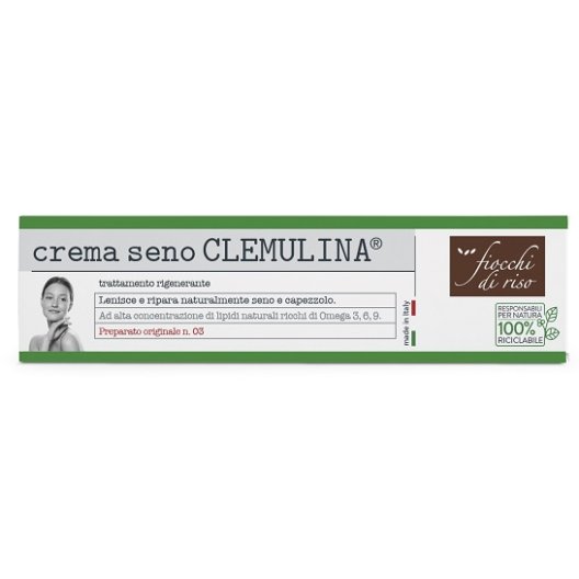 Fiocchi di Riso - Clemulina crema seno - lenisce e ripara seno e capezzolo - 15 ml