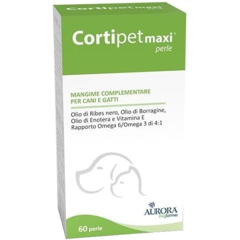 Cortipet Maxi Perle - 60 perle - per la cute ed il mantello di cani e gatti