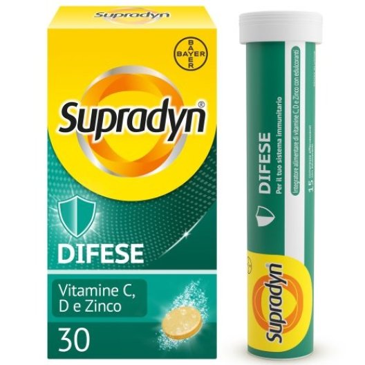 Supradyn Difese - integratore per le difese immunitarie - 30 compresse effervescenti