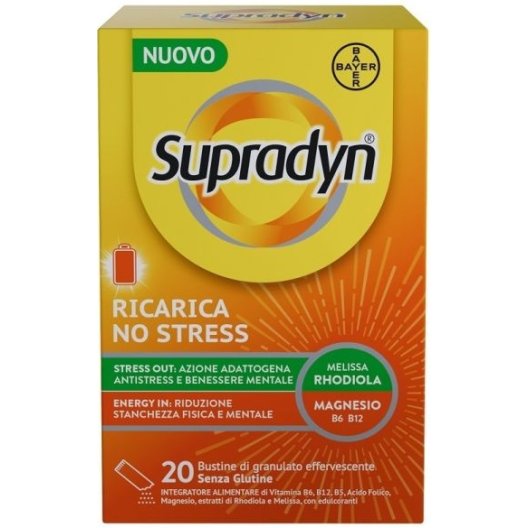 Supradyn Ricarica No Stress - per la stanchezza fisica e mentale - 20 bustine