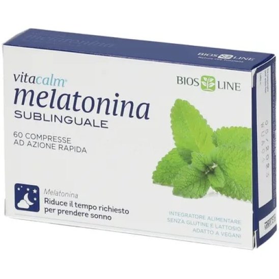 Vitacalm melatonina 60 compresse da sciogliere sotto la lingua