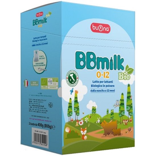 BBmilk 0-12 - latte in polvere BIO - 2 buste da 400 grammi