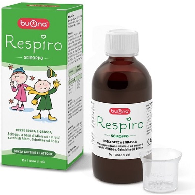 Buona Respiro sciroppo - per tosse secca e tosse grassa - 140 ml