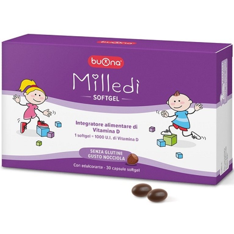 Milledì - integratore di vitamina D3 - 30 capsule softgel