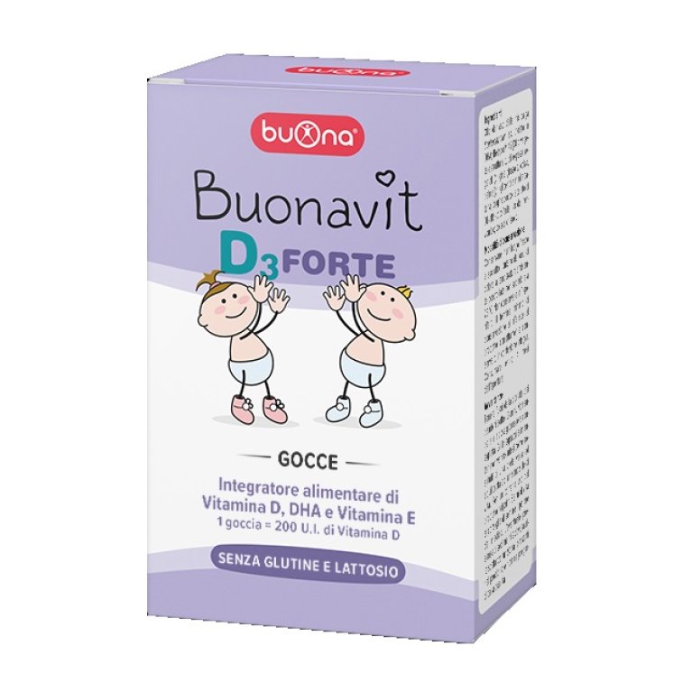 Buonavit D3 forte gocce, integratore di vitamina D e DHA - 12ML