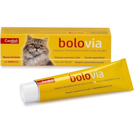 Bolo Via pasta gatti - 100 grammi - per l'eliminazione dei boli di pelo