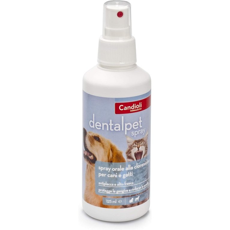 Dentalpet spray orale alla clorexidina per cani e gatti 125 ml