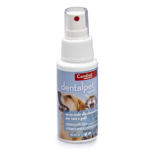 Dentalpet spray orale alla clorexidina per cani e gatti 50 ml