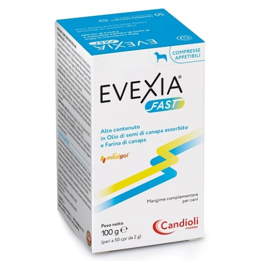 Evexia Fast 50 compresse - ad alto contenuto in olio di semi di canapa