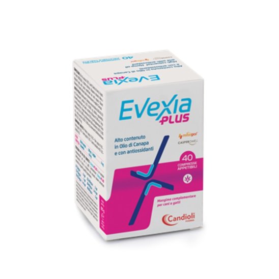 Evexia Plus 40 compresse per cani e gatti ad alto contenuto di olio di canapa ed antiossidanti 