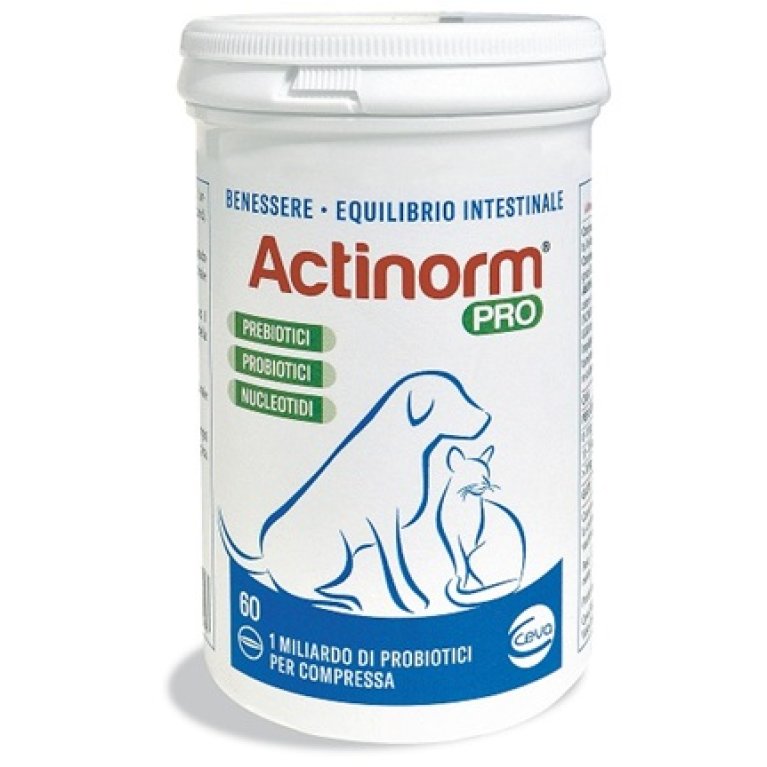 Actinorm Pro - 60 compresse per il benessere intestinale di cani e gatti