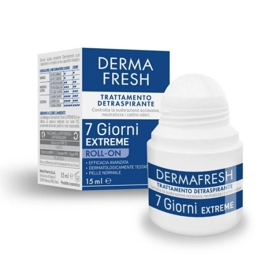 DermaFresh Deodorante Roll On 7 Giorni - Extreme - Trattamento Detraspirante