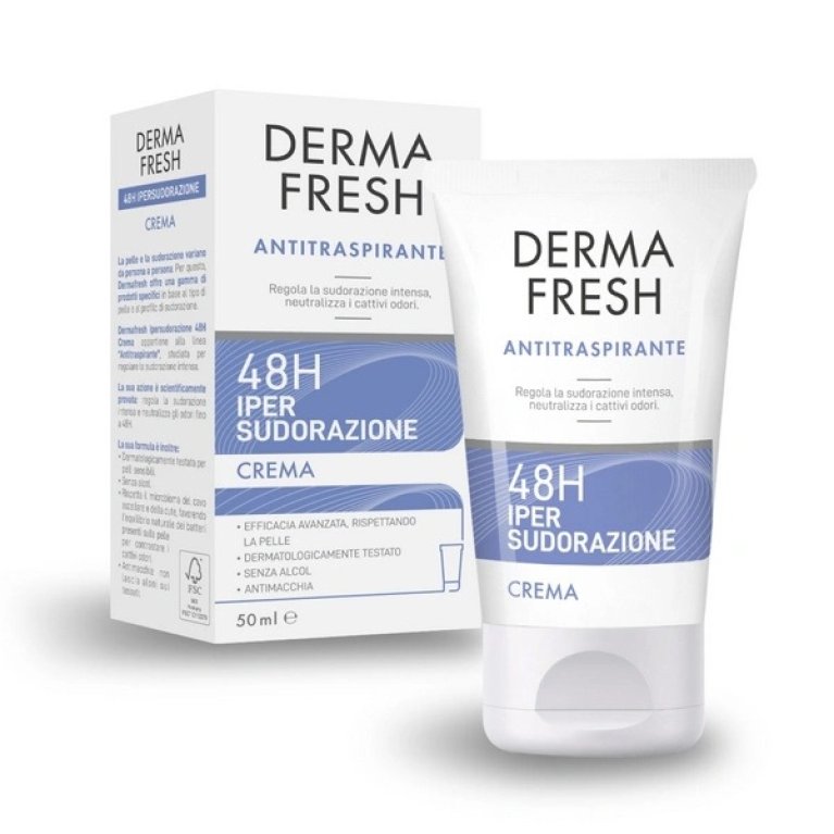 DermaFresh Crema Antitraspirante 48 h - Ipersudorazione - 50 ml