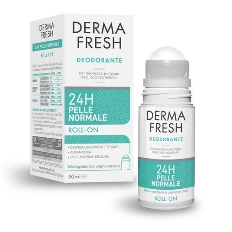 DermaFresh Deodorante Roll On 24 ore - Pelle Normale - 50 ml