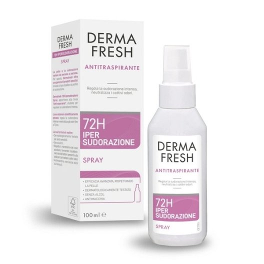 DermaFresh Spray Antitraspirante 72 h - Ipersudorazione - 100 ml