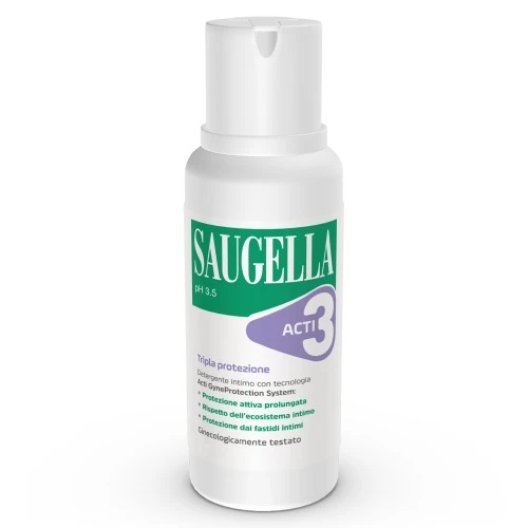 Saugella Acti3 - 250 ml - detergente intimo pH 3.5