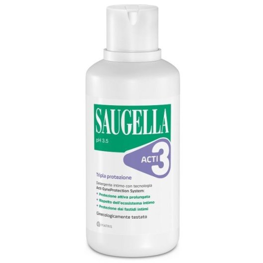 Saugella Acti3 - 500 ml - detergente intimo pH 3.5