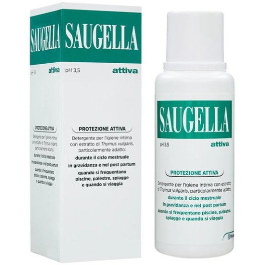 Saugella Verde Attiva - 250 ml - detergente intimo pH acido 3,5 Saugella Verde Attiva - 250 ml - detergente intimo pH acido 3,5